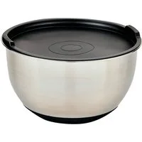 KESPER® Rührschüssel mit Deckel, Edelstahl, (1-tlg), mit Antirutsch-Boden