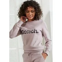 Bench. Loungewear Sweatshirt mit Logodruck und Stickerei, Loungewear
