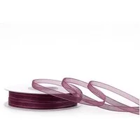 Creativery Organzaband, Organzaband 3mm x 50m Rolle Beere