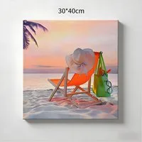 Luckice Bild mit Rahmen Wandbilder 30x40 cm Wohnzimmer Wanddeko Schlafzimmer, (Zimmerdeko Wandgemälde Zimmer Deko auf Wand Dekoration Wall Art Aquarell - Blumen - Kunst - Modern Wohnzimmer Aesthetic Room Decor Deko Zimmer)