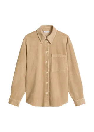 Marc OPolo DENIM - Cordbluse relaxed Sandpaper - Gr. - M