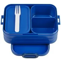 Mepal Lunchbox Lunchbox Take A break midi, Brotdose mit Fächern, Polypropylen (PP), Acrylnitril-Butadien-Styrol (ABS), Thermoplastische Elastomere (TPE), Geeignet fur bis zu 4 Butterbrote, 900 ml, Vivid blue