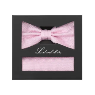 seidenfalter - Set Fliege + Einstecktuch rosa - Gr. - OS