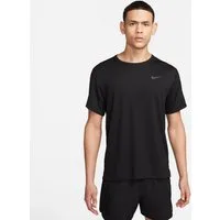 Nike T-Shirt M NK DF UV MILER SS 010 BLACK/REFLECTIVE SILV