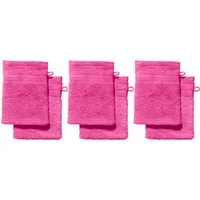 REDBEST Waschhandschuh Waschhandschuh "Chicago" 6er-Pack, Frottier, Walk-Frottier Uni