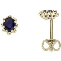 Firetti Paar Ohrstecker Schmuck Geschenk Gold 333 Ohrschmuck Farbstein Edelstein Saphir, mit Saphir