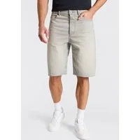 HUGO Skaterbermudas Vintage grey stone washed, Regular Fit, reine Baumwolle