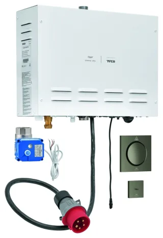 GROHE Dampfgenerator F-digital Deluxe 100751 400 V ohne Rohbau satin graphite, 100751MG00 100751MG00