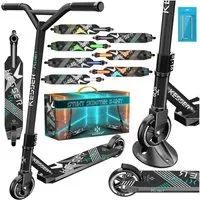 KESSER Stuntscooter X-Limit 360° Lenkung, ABEC9 Kugellagern, 100 mm PU Räder, Freestyle Kickscooter Funscooter für Kinder & Erwachsene