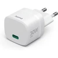 Hama USB-C-Ladeadapter 30 W für Smartphone und Tablet USB-Ladegerät (GaN-Technologie, Power Delivery, Quick Charge, kompakte Bauform)