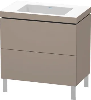 Duravit L-Cube c-bonded Set bodenstehend Basalt Matt 800x480x698 mm - LC6937N4343 LC6937N4343