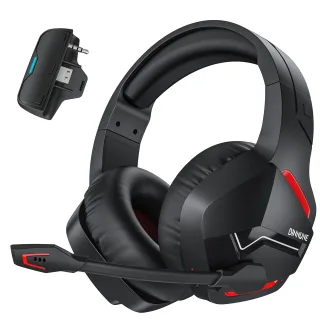 BINNUNE BW01 Tri-mode Gaming Headset Wireless bluetooth Headphone 50mm Driver 3D Surround Sound Built-in Noise Cancellin