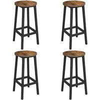 VASAGLE Barhocker Barstühle (Set, 4 St., 4er), Barhocker, 2er Set, Barstühle, 65cm/74cm