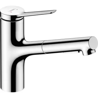 hansgrohe Zesis M33 150 Küchenarmatur 74803000 Ausziehbrause, 2jet, sBox lite, chrom