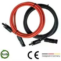 Cansolar Solarkabel Verlängerungskabel Set:rot & schwarz 4mm Solarkabel, (1000 cm)