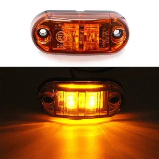 1PC LED Front Side Marker Indicator Light 12V 24V For Truck Van Trailers Boats