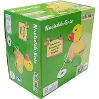 Nachziehente aus Holz, ca. 12,5x15x13,5 cm, für Kinder ab 12 Monaten, Spiel