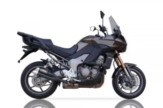 Sport Auspuff IXIL Hyperlow XL Black Kawasaki KLZ 1000 Versys Bj.2012-2019 +ABE /EURO3/EURO4