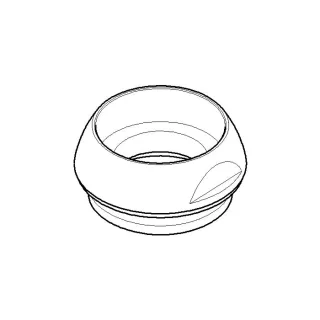 Dornbracht Mutter M40 x 1 - platin mat 092404147-06 platin matt
