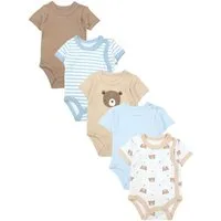 TupTam Kurzarmwickelbody TupTam Baby Jungen Kurzarm Wickelbody Baumwolle Body 5er Set