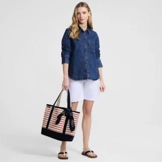 Jeanshemd, Damen,  Blau, Baumwoll-Mischung, by Lands' End
