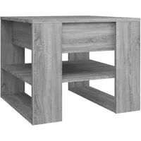 vidaXL Couchtisch Couchtisch Grau Sonoma 55,5x55x45 cm Holzwerkstoff (1-St)