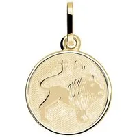 My Gold Sternzeichenanhänger Damen & Kinder Sternzeichen Anhänger Gold 333 Löwe - Zodiac round (Set, 1-tlg., inkl. Schmuckbox), Geschenke