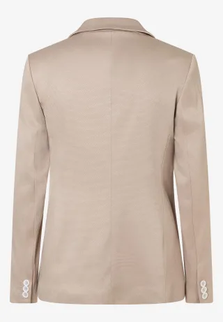 MORE & MORE - Blazer mit Rips-Struktur beige - Gr. - 38