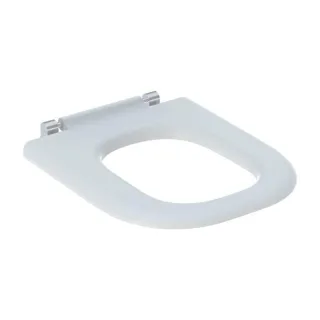 Geberit Renova Comfort WC-Sitzring 572840000 weiß, barrierefrei, eckig, Befestigung von unten