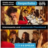 mitmach-krimi Spiel Krimi-Dinner, 1979 - Auf der Reeperbahn Mord um halb eins - Spiel für 6-8 Spieler