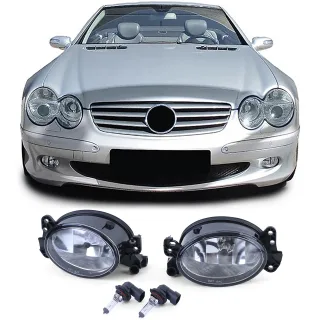 Klarglas Nebelscheinwerfer LINKS + RECHTS für Mercedes W204 W164 W463 C209 C219 W169 W211