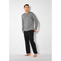 s.Oliver Pyjama (2 tlg., 1 Stück) Schlafanzug mit Knopfleiste