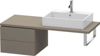 Duravit L-Cube Unterschrank für Konsole Flanell Grau Seidenmatt 520x547x400 mm - LC583709090 LC583709090