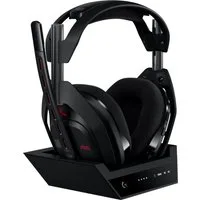 Logitech G Astro A50 LIGHTSPEED PS5 Xbox PC Kopfhörer Gaming-Headset (Bluetooth, Lautstärkeregelung, Stummschaltung, PLAYSYNC, Batteriestatusanzeige, Bluetooth, LIGHTSPEED Wireless, PLAYSYNC, Basis Station, Dolby Atmos)