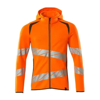 MASCOT Kapuzensweatshirt mit Reißverschluss ACCELERATE SAFE Hi-vis Orange / Moosgrün S - 19284-781-1433-S
