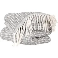 Plaid Beatriz feine Kuscheldecke Reisedecke Tagesdecke Wohndecke, ANRO, Wendedecke kuschelig-weich 130x160cm Grau