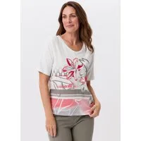 FRANK WALDER T-Shirt mit floralem Motivprint