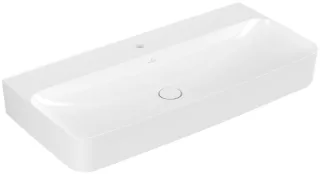 Villeroy & Boch Waschtisch Finion 4168 1000x470mm mittl HL durchgest o ÜL eck geschl Weiß Alpin C+, 41681HR1