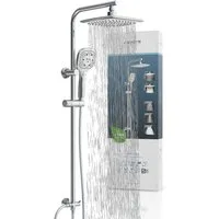 Schütte Duschsystem MADEIRA, Höhe 122,5 cm, Überkopfbrause-Set, Regendusche, Wellness, Komplett-Set