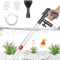 Agger Aquariumfilter Dreifunktionaler Aquarium-Bodengrundreiniger und Wasserwechsel-Set, Aquarium-Sauger und Wasserwechselwerkzeugset
