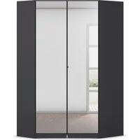 rauch Eckkleiderschrank Kleiderschrank Schrank Garderobe Wäscheschrank COSTA Größe 117x104 cm (in 3 Ausstattungen BASIC/CLASSIC/PREMIUM) mit Spiegel, voll ausgestattet mit viel Stauraum MADE IN GERMANY