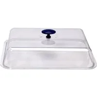 APS Buffet-Vitrine Thermo Tablett Set, Edelstahl, Kunststoff, (Set, 1-tlg), mit Haube, 43x29 cm, inkl. Kühlakkus