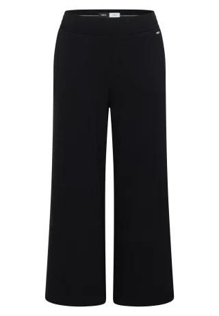 CECIL - 3/4 High Waist Wide Leg Hose im Loose Fit Black - Gr. - 3