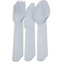 bahama Besteck-Set Besteck Mehrweg Party Camping Gabel Messer Löffel (1-tlg), Kunststoff, Plastik, Set