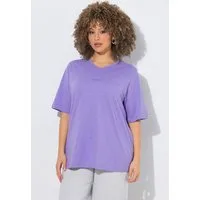 Ulla Popken T-Shirt T-Shirt bedruckt Relaxed V-Ausschnitt Halbarm