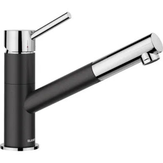Blanco Küchenarmatur 525038 ausziehbar, SILGRANIT-Look anthrazit