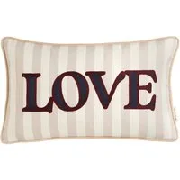 TOM TAILOR HOME Dekokissen Love, mit Leinenanteil