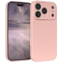 EAZY CASE Handyhülle für Apple iPhone 17 Pro Hülle Silikon 6,3 Zoll, Hülle mit Kameraschutz Bumper Case Silikonschutzhülle Rosa / Altrosa