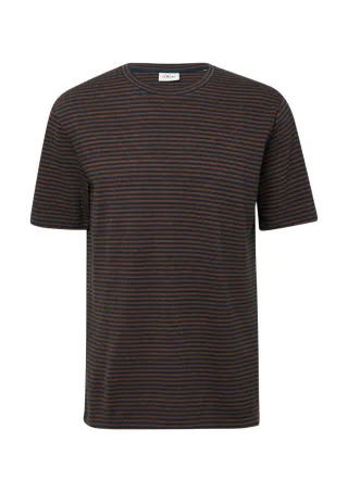 s.Oliver Red Label - Jersey-Shirt mit Crew Neck blau/braun - Gr. - M