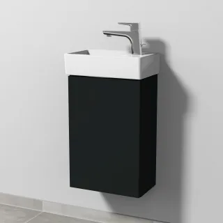 Sanipa 3way Waschtischunterbau zu Villeroy & Boch Avento Waschtisch mit 1 Tür, Vulkan-Matt SP6261V